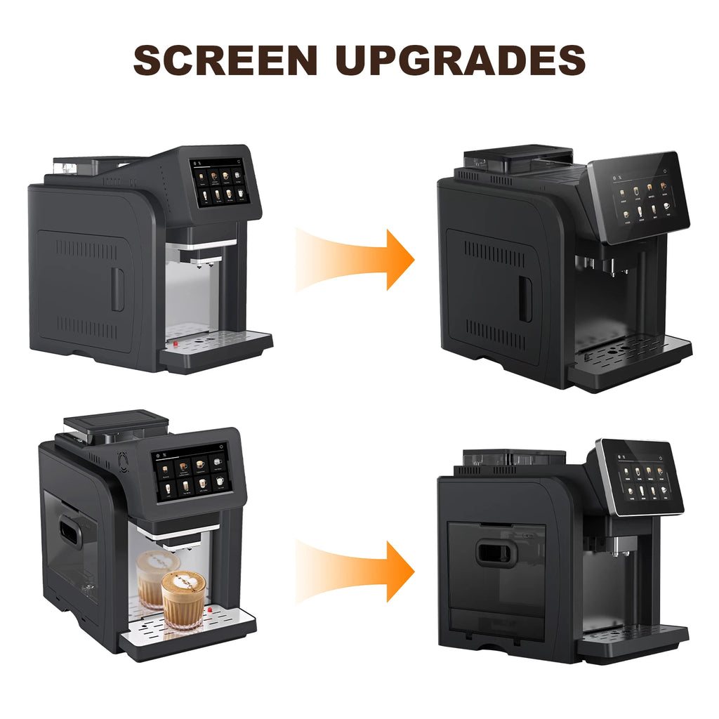 Automatic Espresso Coffee Machine 21 Beverage Touch Screen Grinder Milk Frother AU Plug – Black