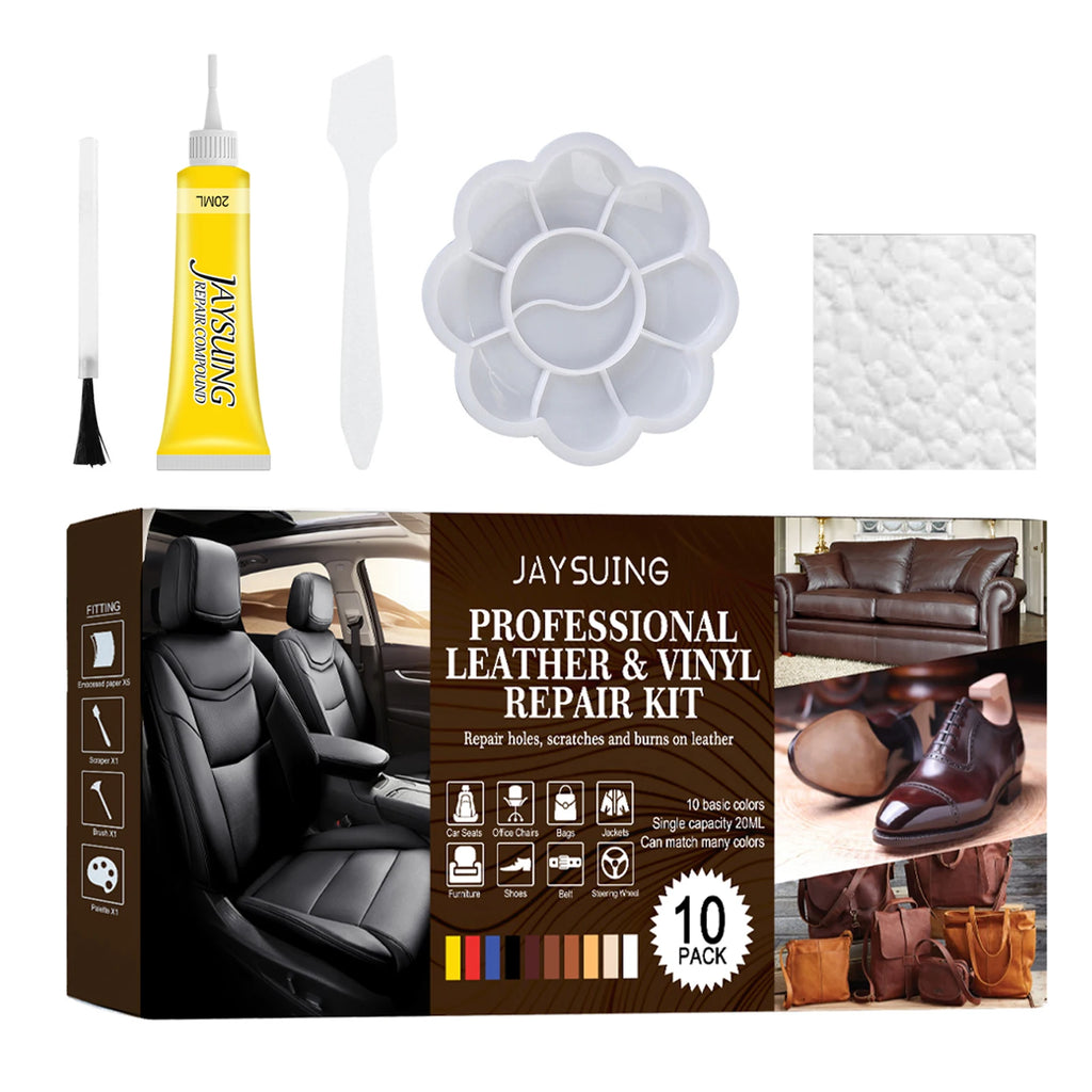 Leather Repair Kit Leather Vinyl Repair Kit Vinyl and Leather Repair Kit for Bag Shoes Furniture Cleaning Protecting