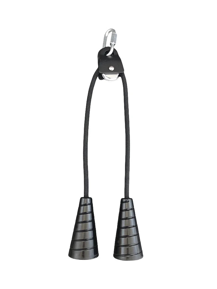 Cable Rope Attachment Single Grip Pull Down Handle Biceps Triceps Training - Black