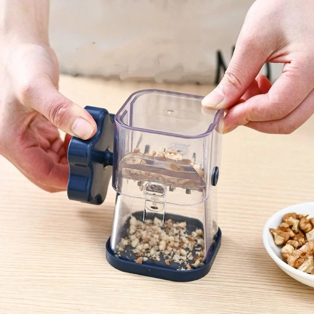 Manual Nut Grinder Portable Hand Crank Walnut Chopper Kitchen Food Crusher – Coffee