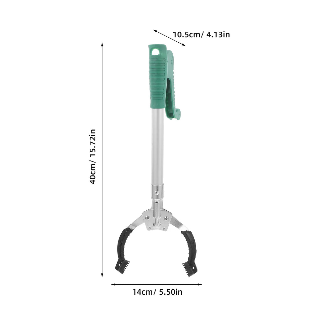 Trash Grabber Reacher Tool 40cm Ergonomic Pickup Stick Lightweight Cleaning Tool White