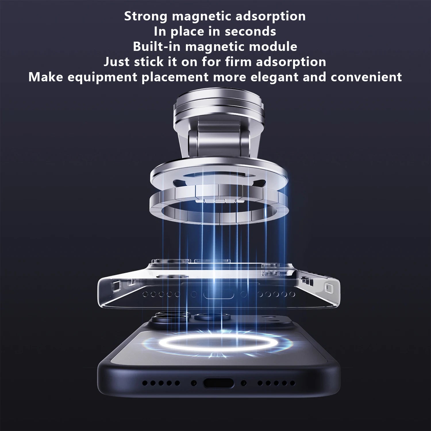 Phone Holder Foldable 360 Degree Rotating Aluminium Desk Stand Tripod Mount - Silver