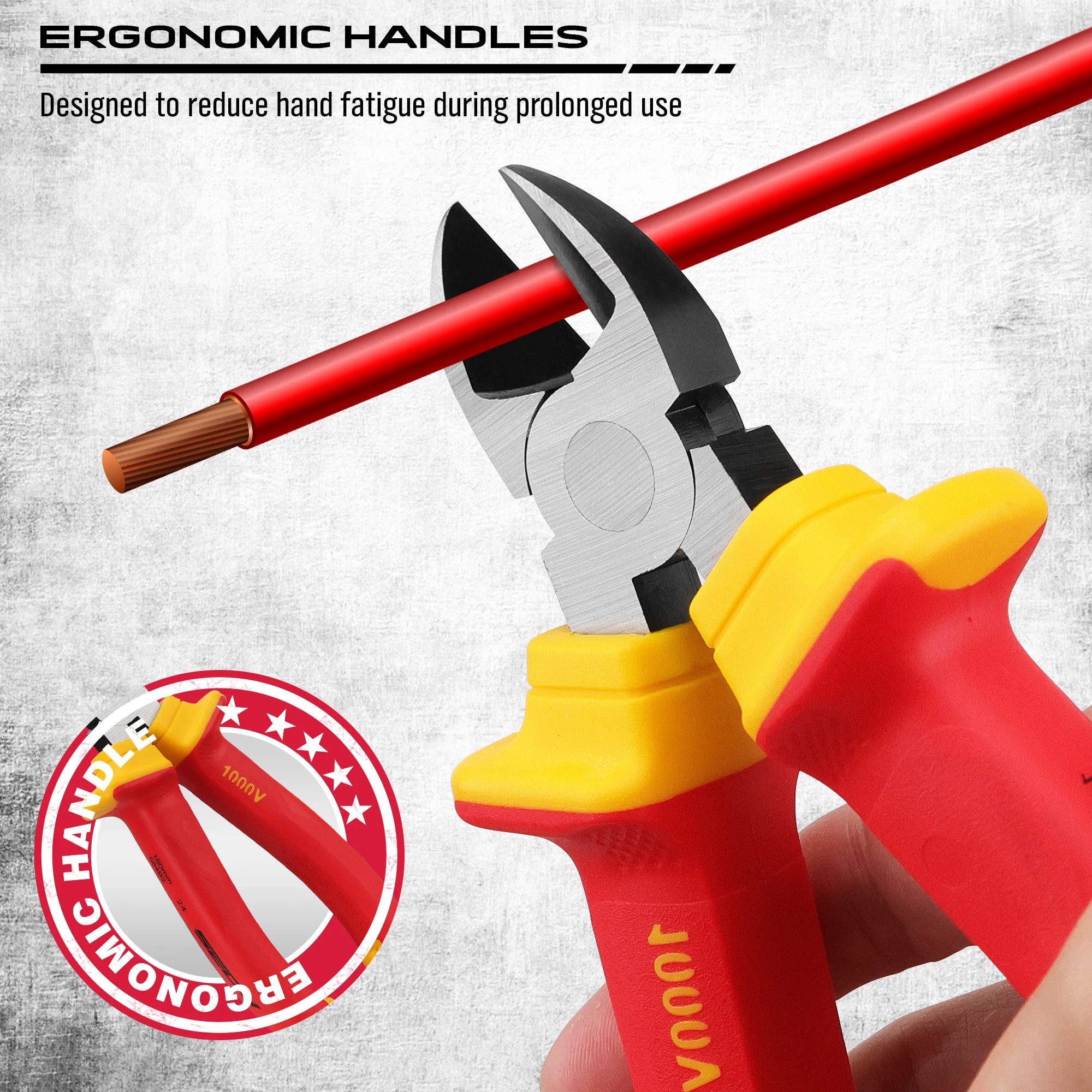 Heavy Duty 14 Piece 1000V Insulated Screwdriver and Pliers Tool Set with Magnetic Tips