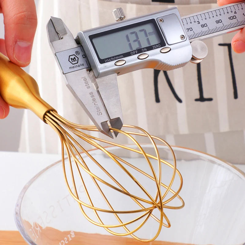 Egg Stirrer 30.5cm Stainless Steel Hand Whisk Flour Mixer Baking Kitchen Utensil - Silver