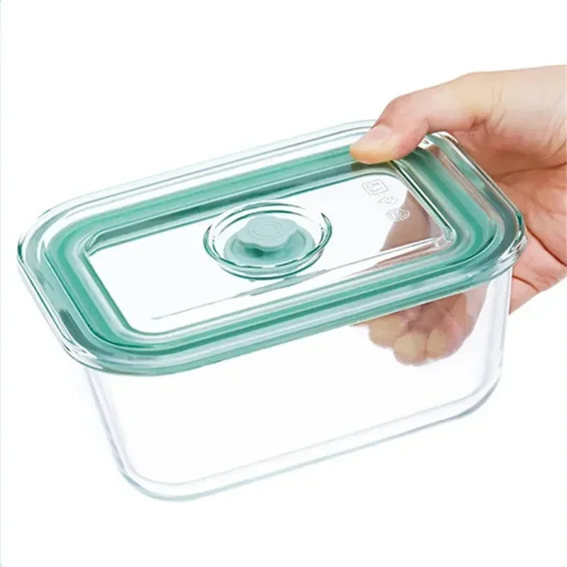 2800ml Heat Resistant Glass Food Storage Container with Airtight Lid Microwave Oven Safe Fresh Keeper Bowl – Grey