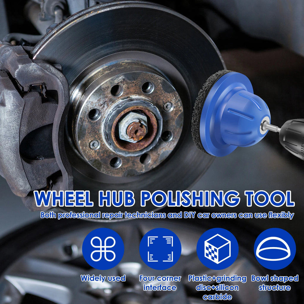 Wheel Hub Grinder 150mm Rust Removal Polishing Tool  Blue