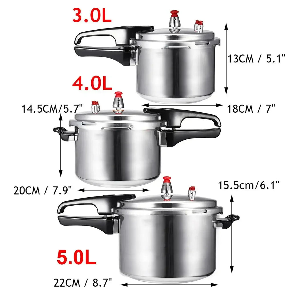 Pressure Cooker 20cm 4L Aluminium Alloy Cooking Pot – Gas Stove Compatible