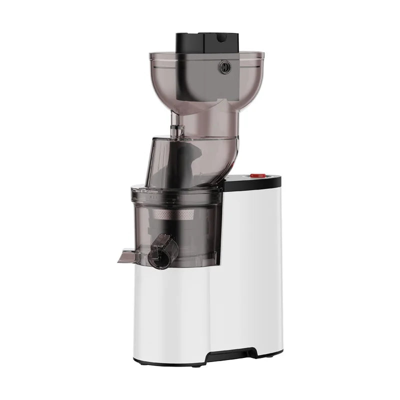 Slow Juicer 150W Large Caliber Juice Extractor with Pulp Separation - White