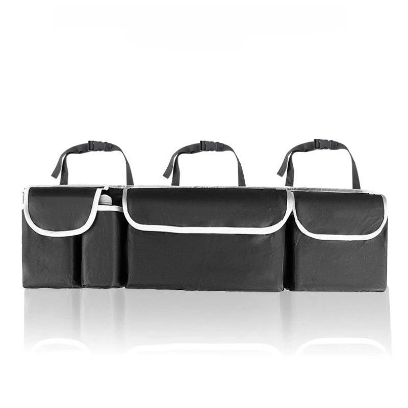 Car Backseat Storage Bag 4 Pocket Oxford Organizer with Hanging Design for SUV and Sedan