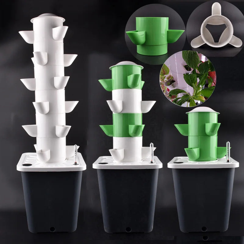 Hydroponic Growing System 5 Tier Vertical Vegetable Planter Tower