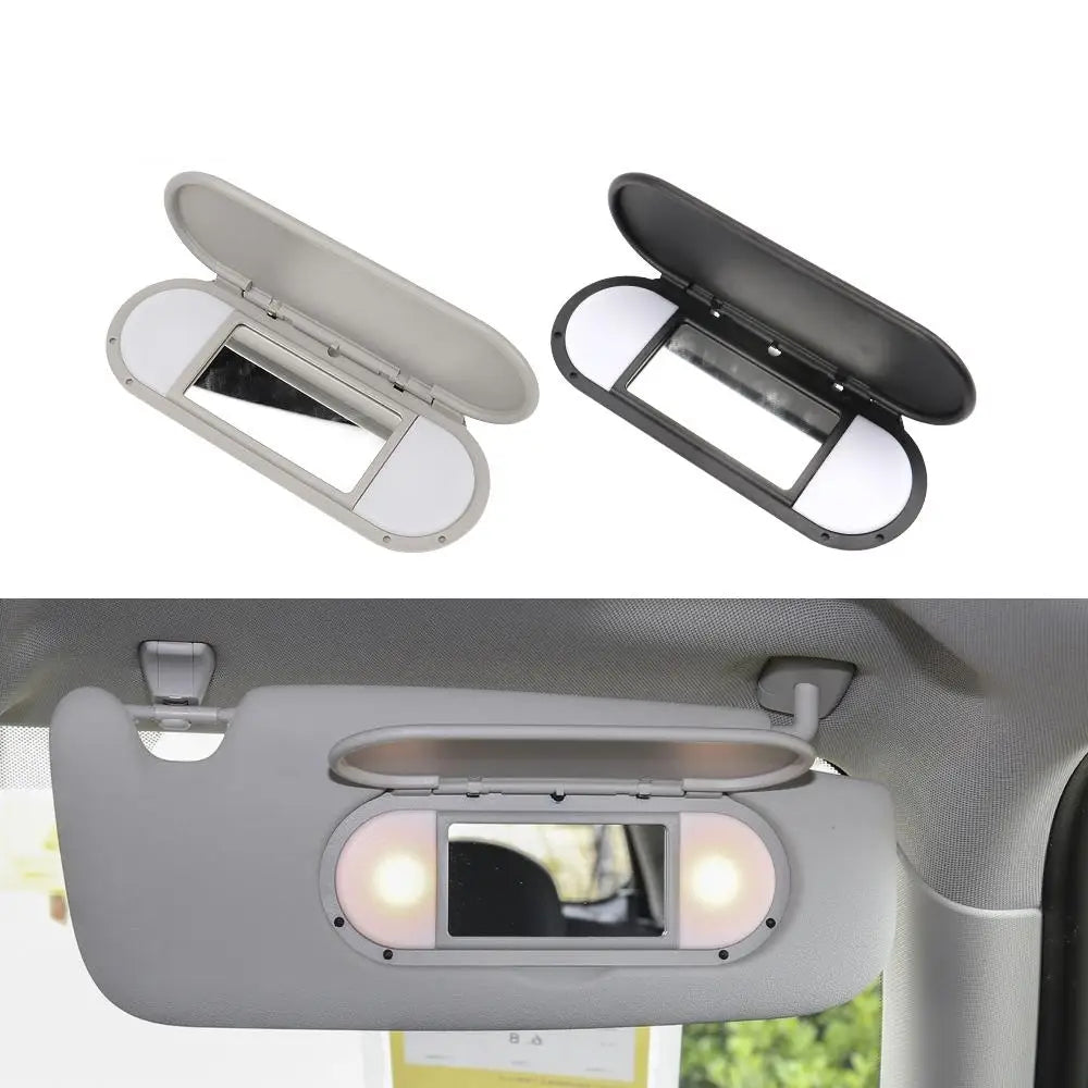 Sun Visor Mirror Cover ABS Interior Vanity Mirror Replacement Easy Installation