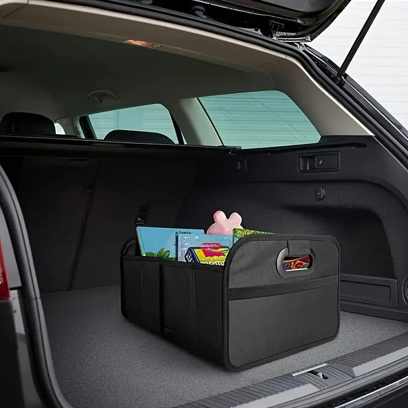 Foldable Car Storage Box 55cm Large Capacity Oxford Trunk Organizer SUV Truck - Black