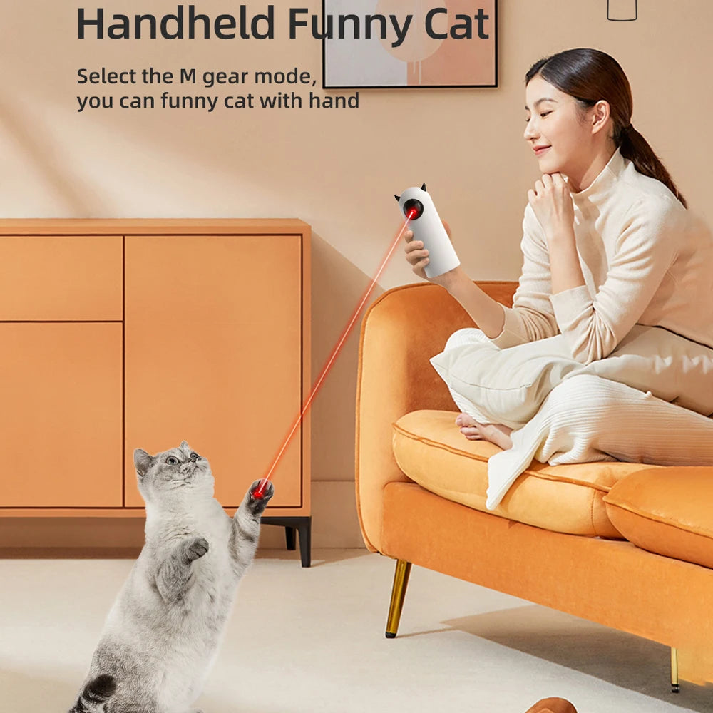 Cat Toy Automatic LED Laser Interactive Pet Activity Toy for Indoor Play