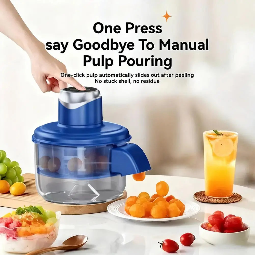 Automatic Garlic and Fruit Peeler 50W Stainless Steel Blade Electric Kitchen Peeler