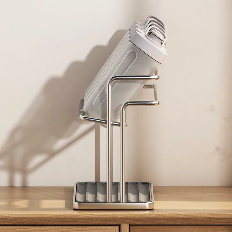Cup Drying Rack Double Layer Stainless Steel Kitchen Cup Holder Drain Tray Organiser