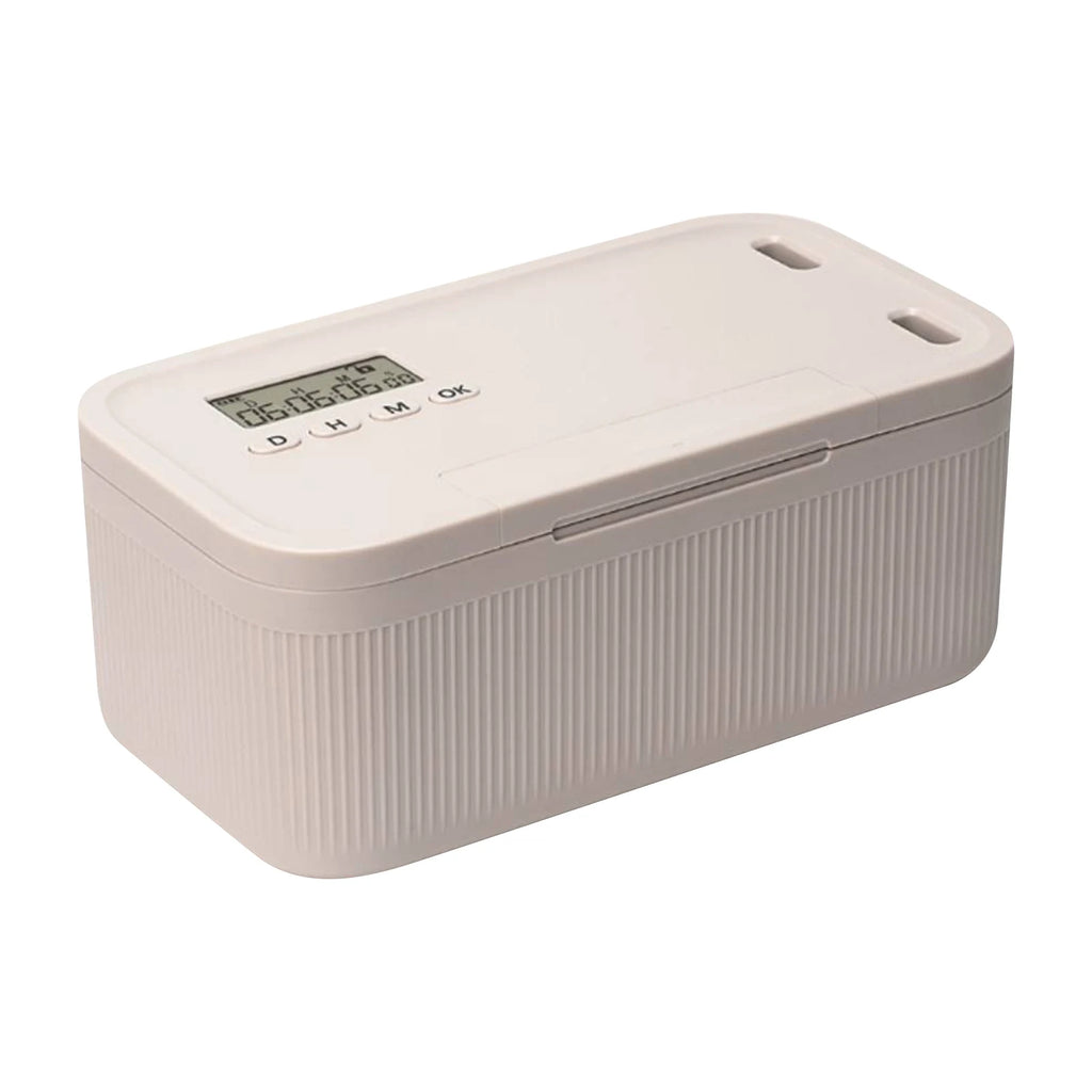 Storage Box Portable Timed Lock Organizer 2.8L Multi-Function Phone Storage Case - Grey