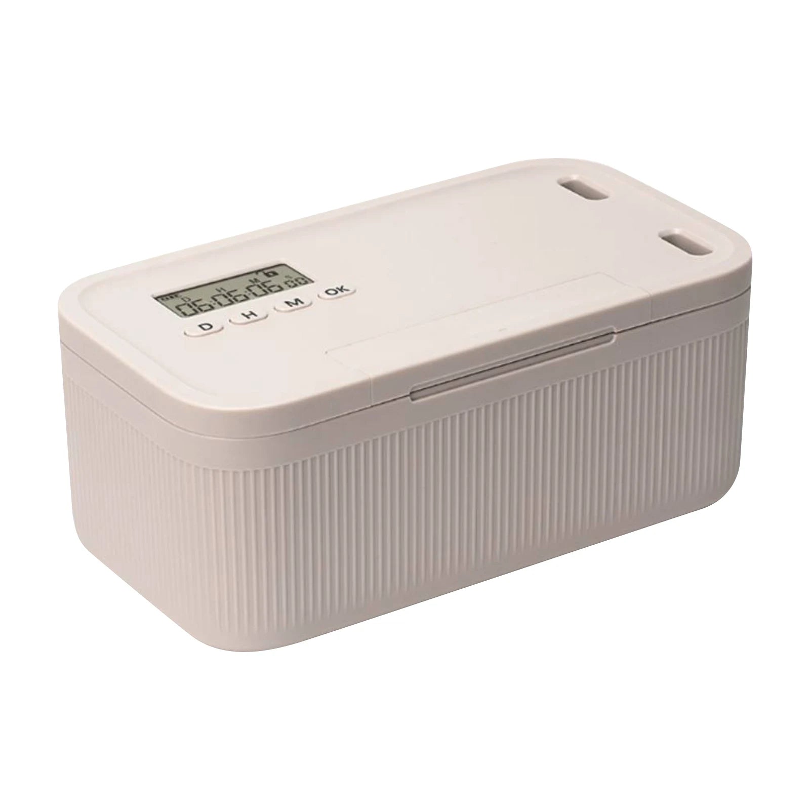 Storage Box Portable Timed Lock Organizer 2.8L Multi-Function Phone Storage Case - Grey
