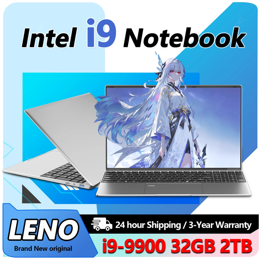Laptop Computer 15.6 Inch Full HD Display Intel Core i9-9900 16GB RAM 512GB SSD Windows 11