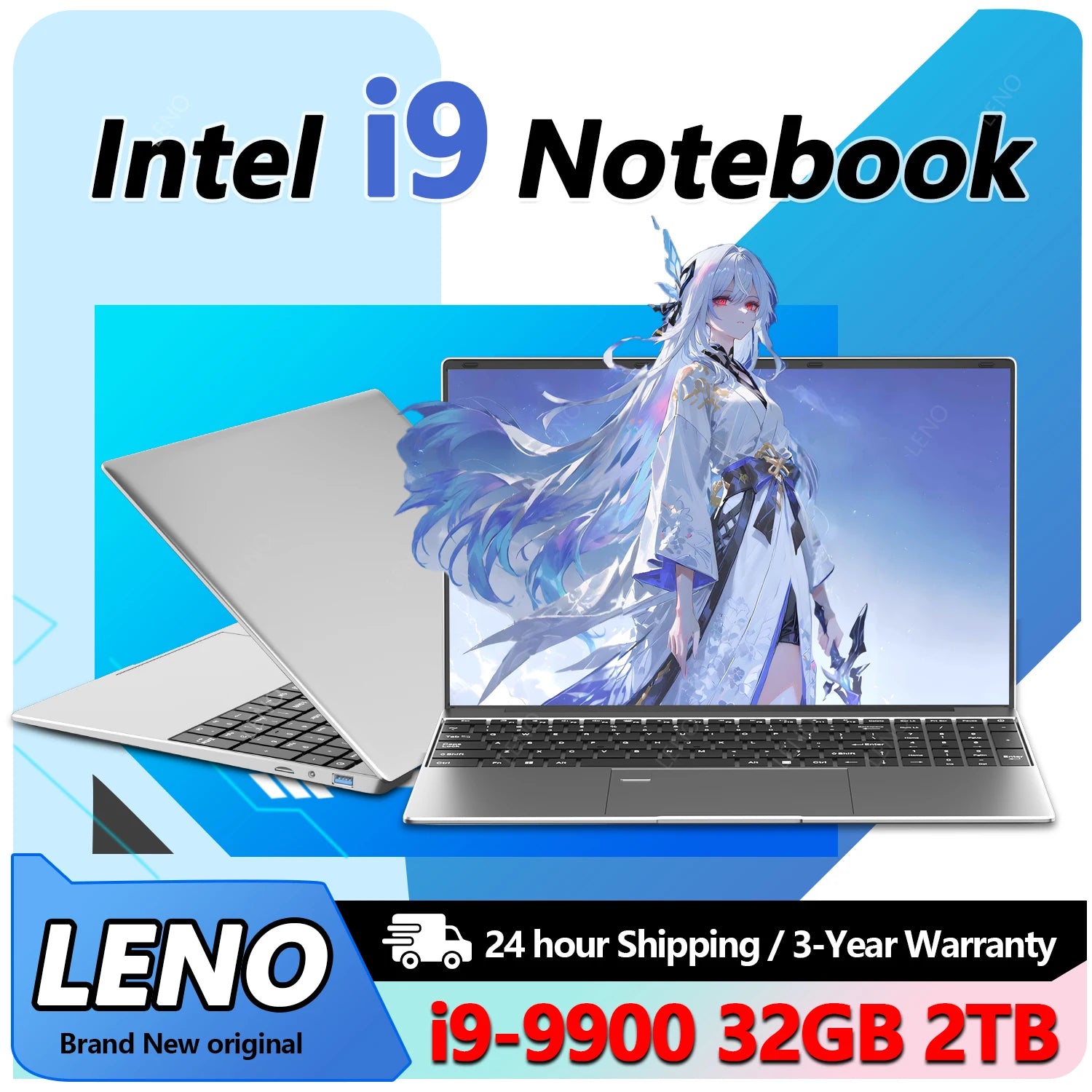 Laptop Computer 15.6 Inch Full HD Display Intel Core i9-9900 16GB RAM 512GB SSD Windows 11