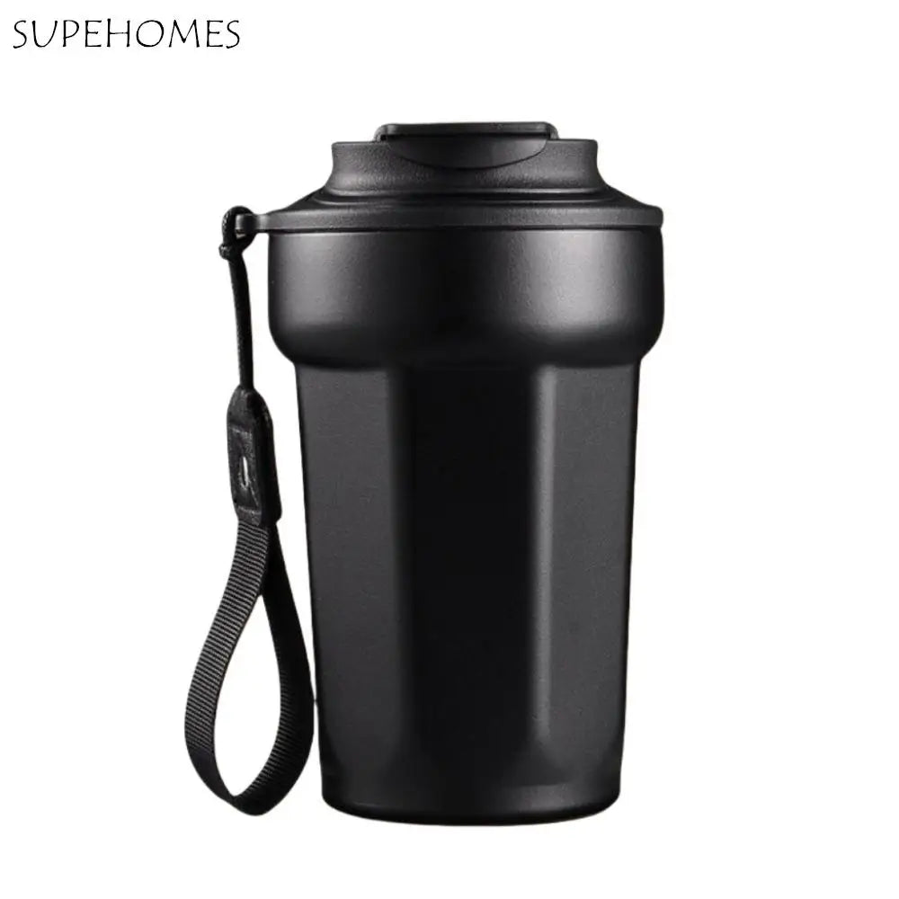 Stainless Steel Vacuum Insulated Coffee Tumbler with Lid Portable Thermal Travel Mug – Yellow