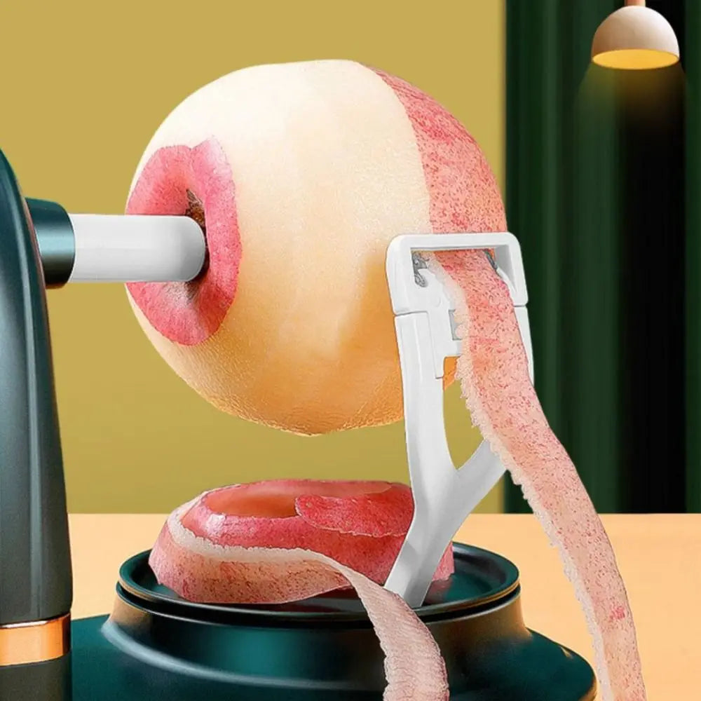 Manual Hand Crank Fruit Peeler with Suction Base Stainless Steel Rotating Peeling Machine – Light Green