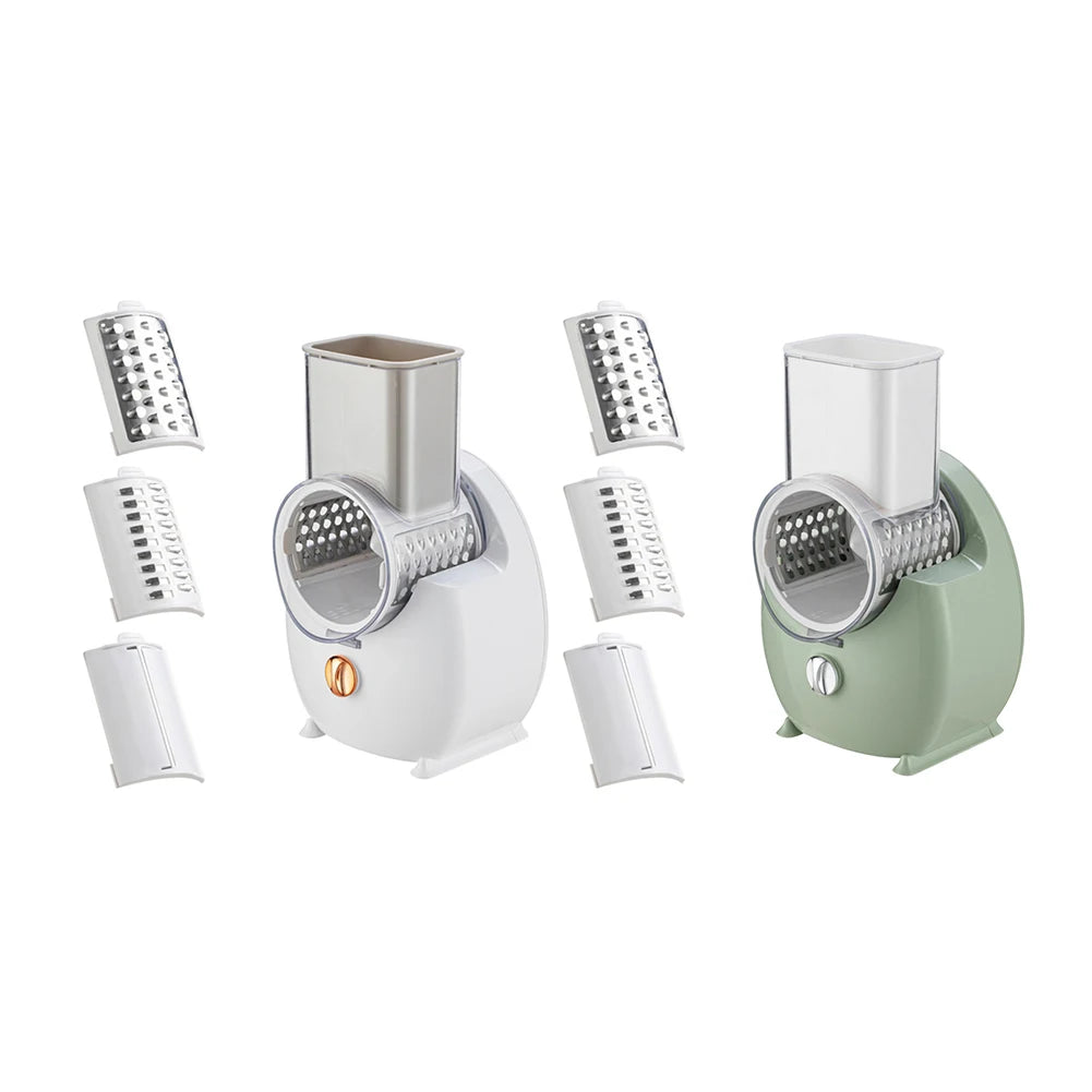 Electric Vegetable Slicer 3 in 1 Rechargeable Grater Cutter 29cm - White