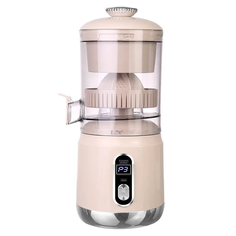 Portable Juicer 600 mL USB-C Rechargeable 3-Speed Citrus Fruit Blender - Pink