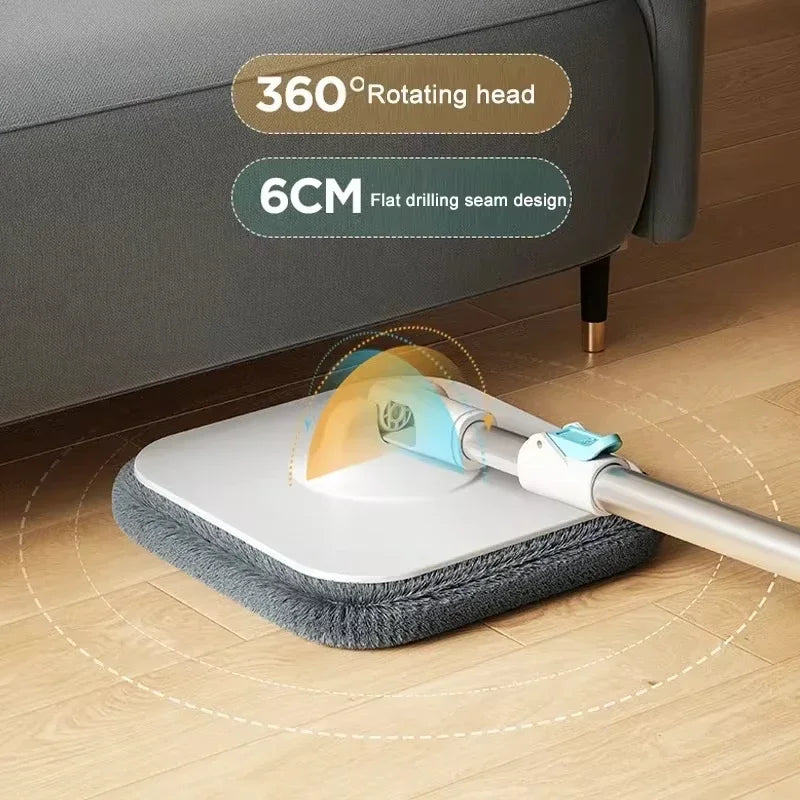 Mop and Bucket Set 31cm Hands Free Spin Dry Microfibre Floor Cleaning System