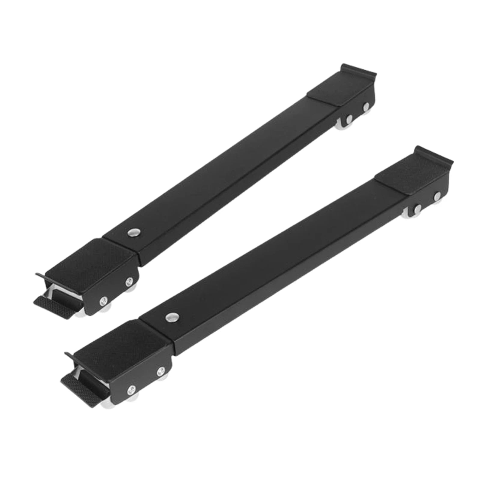 Furniture Roller Base 2 Pack Adjustable Appliance Moving Wheels with Locking Casters – Black