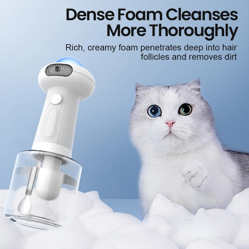 Pet Soap Dispenser 400mL USB Rechargeable Automatic Foam Maker IPX7 Waterproof