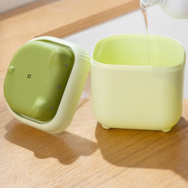 Soap Dispenser 12.5cm Cat-Shaped Press Type - Yellow