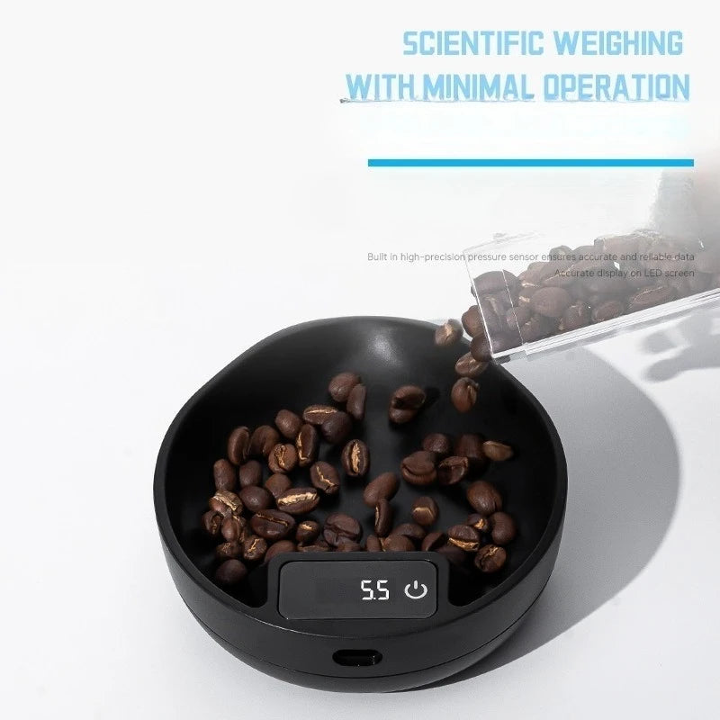 Coffee Scale 0.1g Precision Digital Espresso Weighing Scale with Bean Tray Portable Kitchen Scale