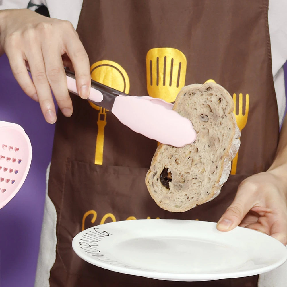 10-Piece Silicone Cooking Utensils Set with Storage Box – Black