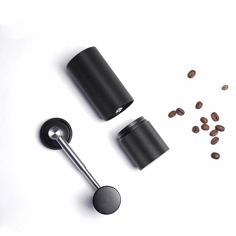 Manual Coffee Grinder 15.8cm 38mm Burr Adjustable Hand Coffee Mill - Black