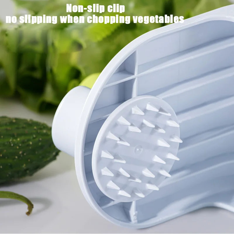 Manual Spiral Vegetable Cutter Multifunctional Fruit and Vegetable Noodle Slicer Pasta Maker – Green