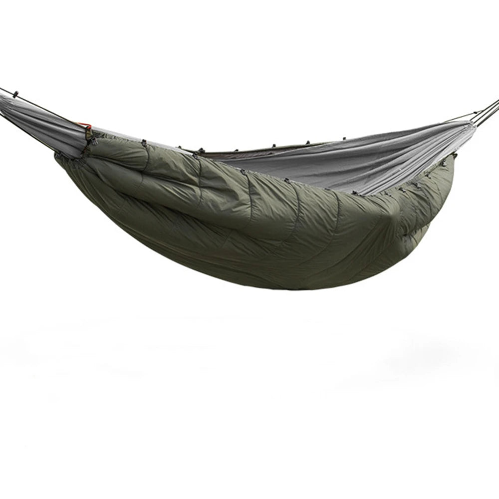 Camping Hammock Cover Multifunction Outdoor Warm Underquilt Poncho - Green