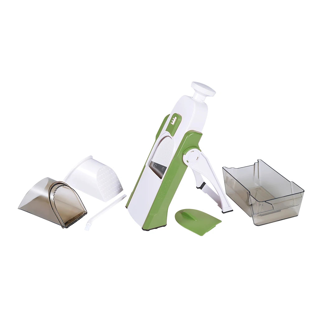 Vegetable Cutter Mandoline Slicer Food Chopper Dicer Kitchen Tool - Grey