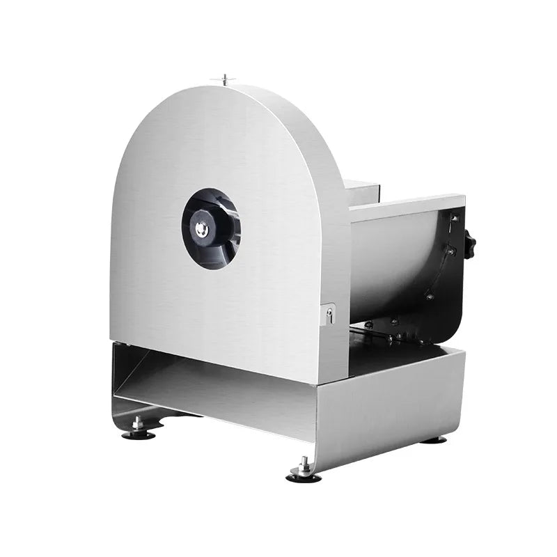 Electric & Manual Vegetable Slicer 220V Stainless Steel Multi-Blade Food Cutter - Gray