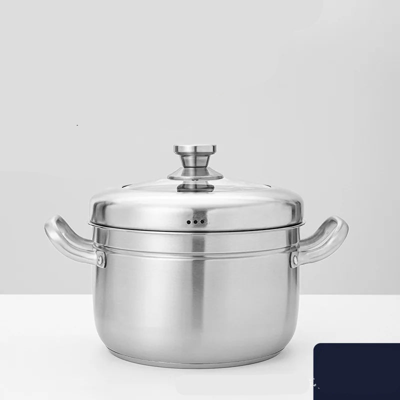 Food Steamer 26cm 304 Stainless Steel Multi Layer Cooking Pot with Lid