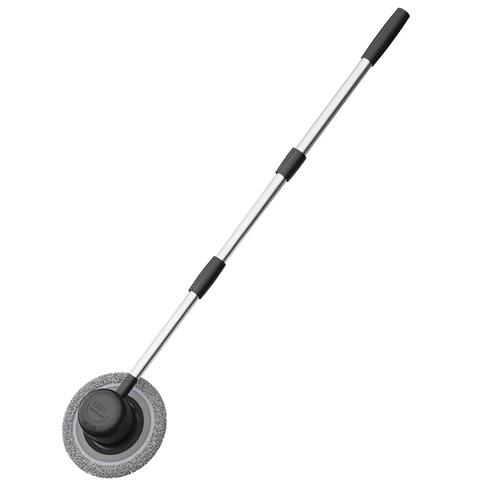 Electric Car Wash Mop with Telescopic Handle 40–110cm Rotating Cleaning Brush Waterproof Gray