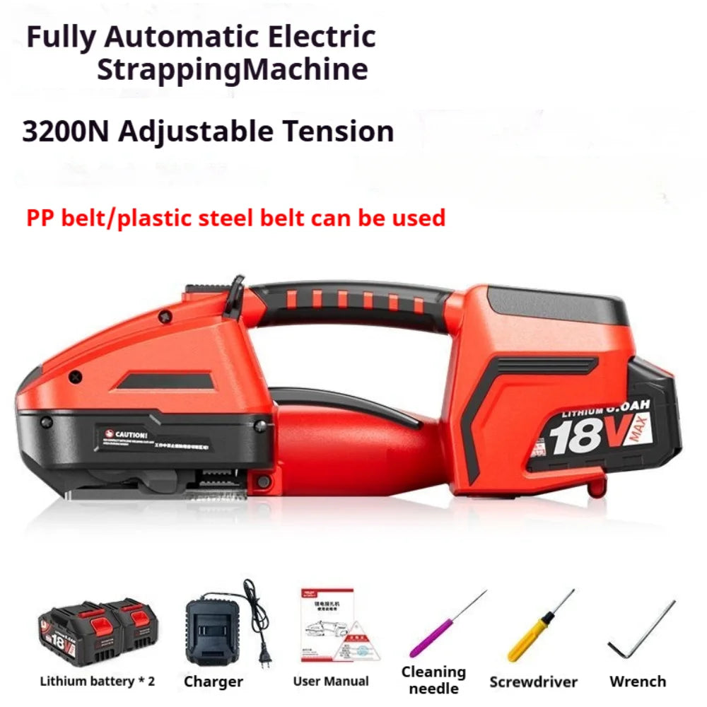 Electric Strapping Machine PET PP Banding Tool Automatic Packaging Tensione – Blue