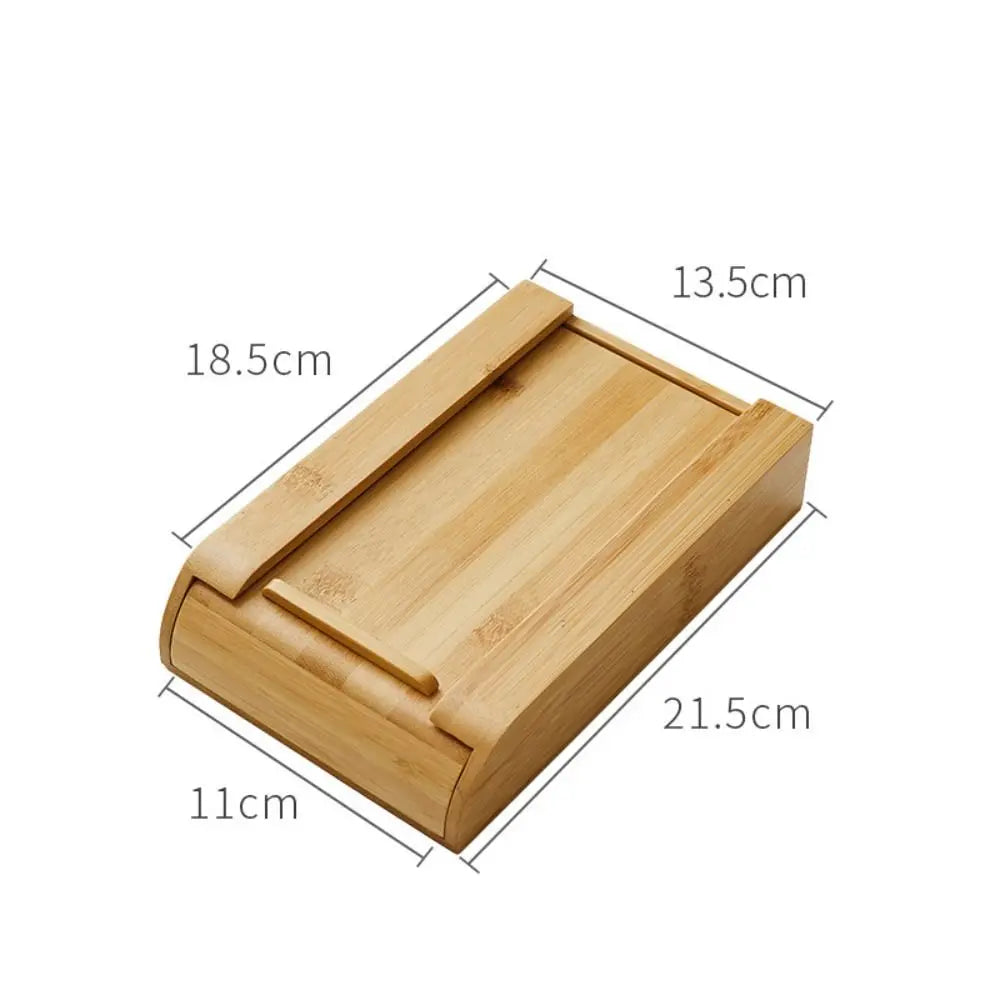 Hidden Under Desk Storage Drawer Self Adhesive Wooden Organizer for Office Desk Home Workspace – Bamboo