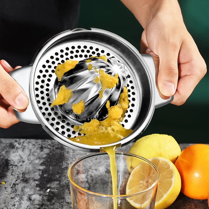 Gold Stainless Steel Lemon Juicer Squeezer Manual Fruit Juicer Orange Juice Maker Portable Metal Citrus Juicer Kitchen Tools