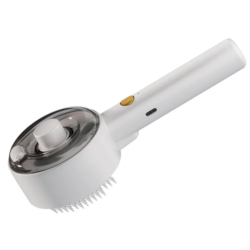 Pet Grooming Comb Rechargeable UV Fur Care Spray Hair Removal One Click Cleaning Brush