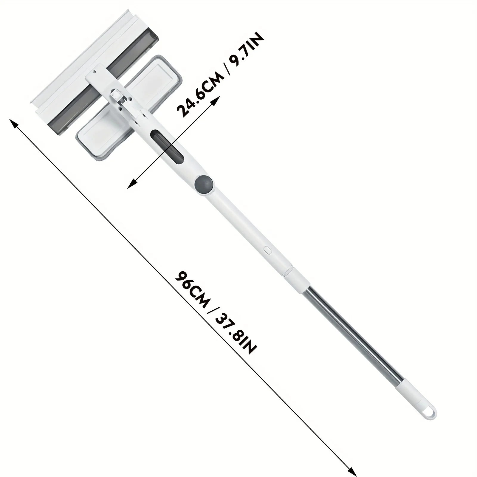 Window Cleaning Kit 3 in 1 Spray Squeegee Mop with Adjustable Handle 1 Pieces of Fabric