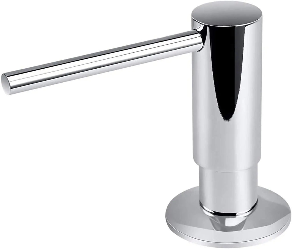 Chrome Built-In Kitchen Sink Soap Dispenser with 500ml Bottle Brass Pump Liquid Soap Dispenser Kit