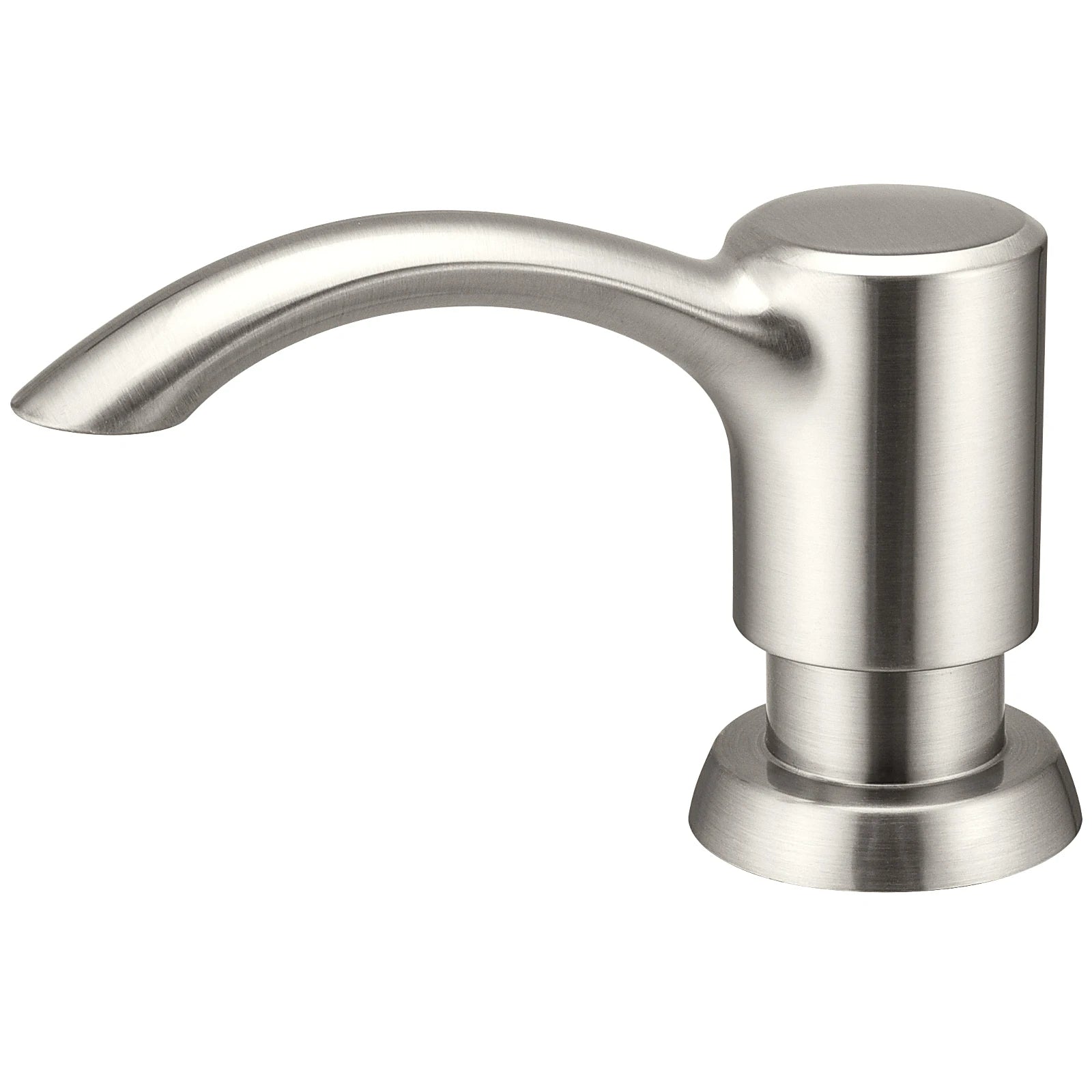 Built In Kitchen Sink Soap Dispenser 360mL 360° Swivel Refillable Liquid Soap Pump – Brushed Nickel