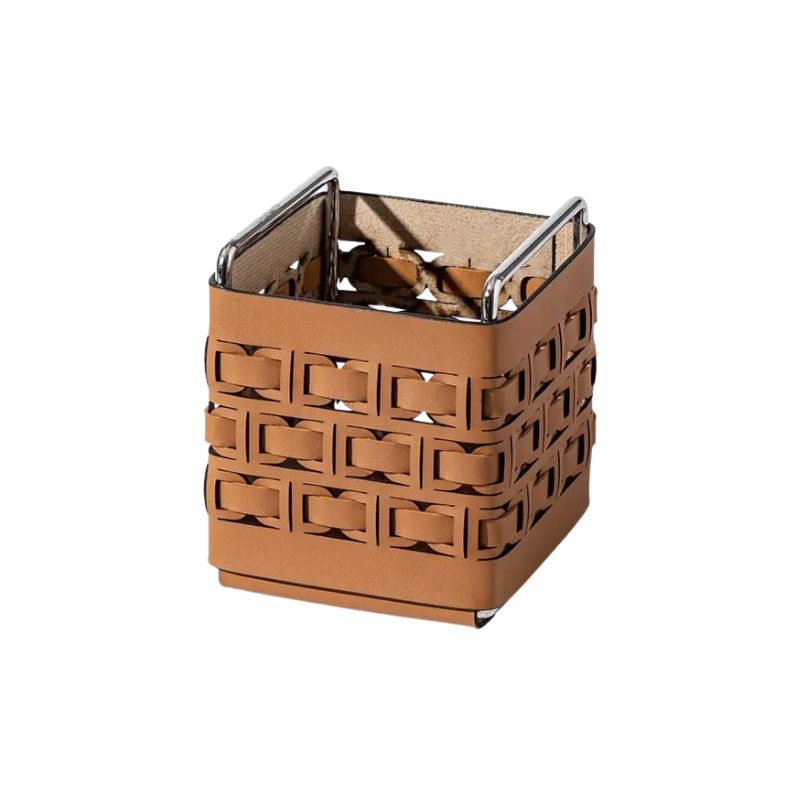 Storage Basket Desktop Organiser with Metal Frame for Home and Office - Black