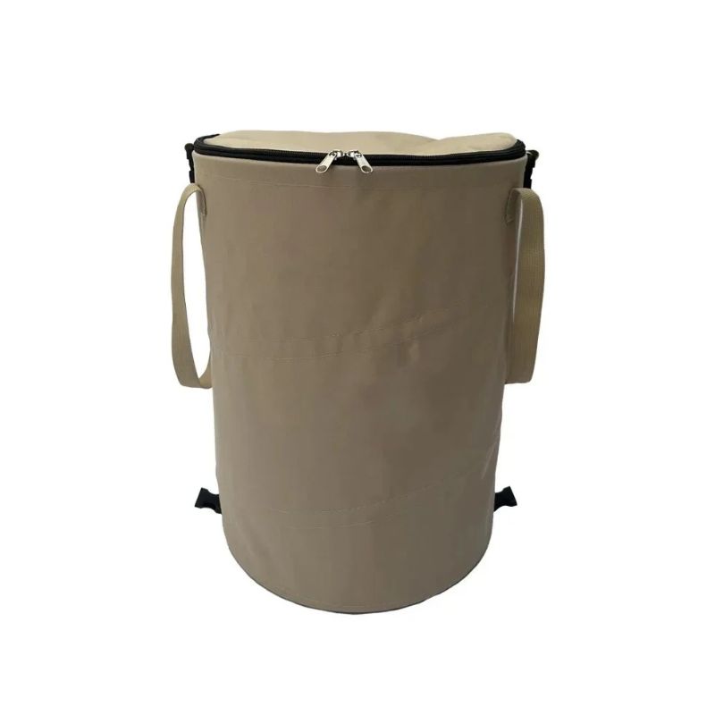 Garden Waste Bin 34 × 40 cm Pop-Up Foldable Oxford Bin with Lid - Black