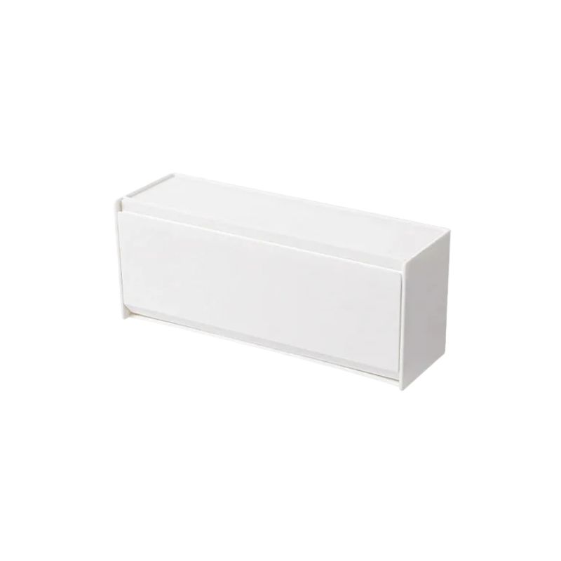 Storage Box Stackable Wall Mount Removable Divider Organiser - Black